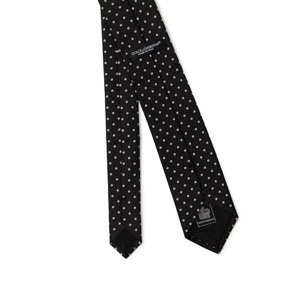 Dolce & Gabbana Black Silk Ties & Bowty - Hilstor