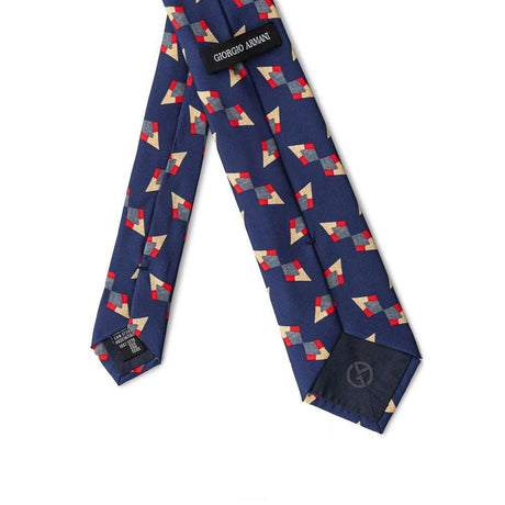 Giorgio Armani Blue Silk Ties & Bowty - Hilstor