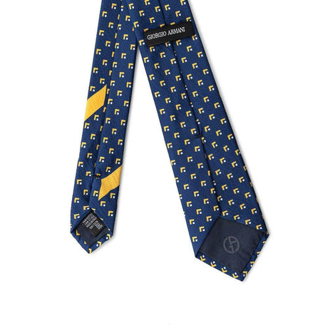 Giorgio Armani Blue Silk Ties & Bowty - Hilstor