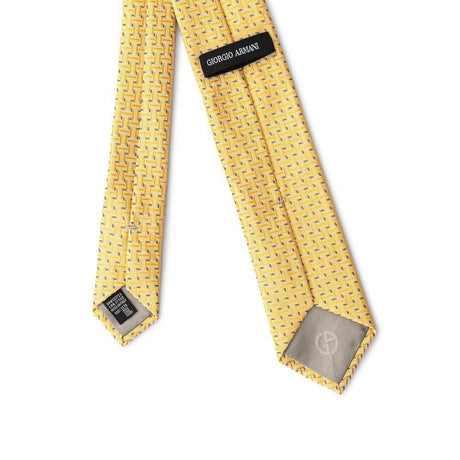 Giorgio Armani Yellow Silk Ties & Bowty - Hilstor