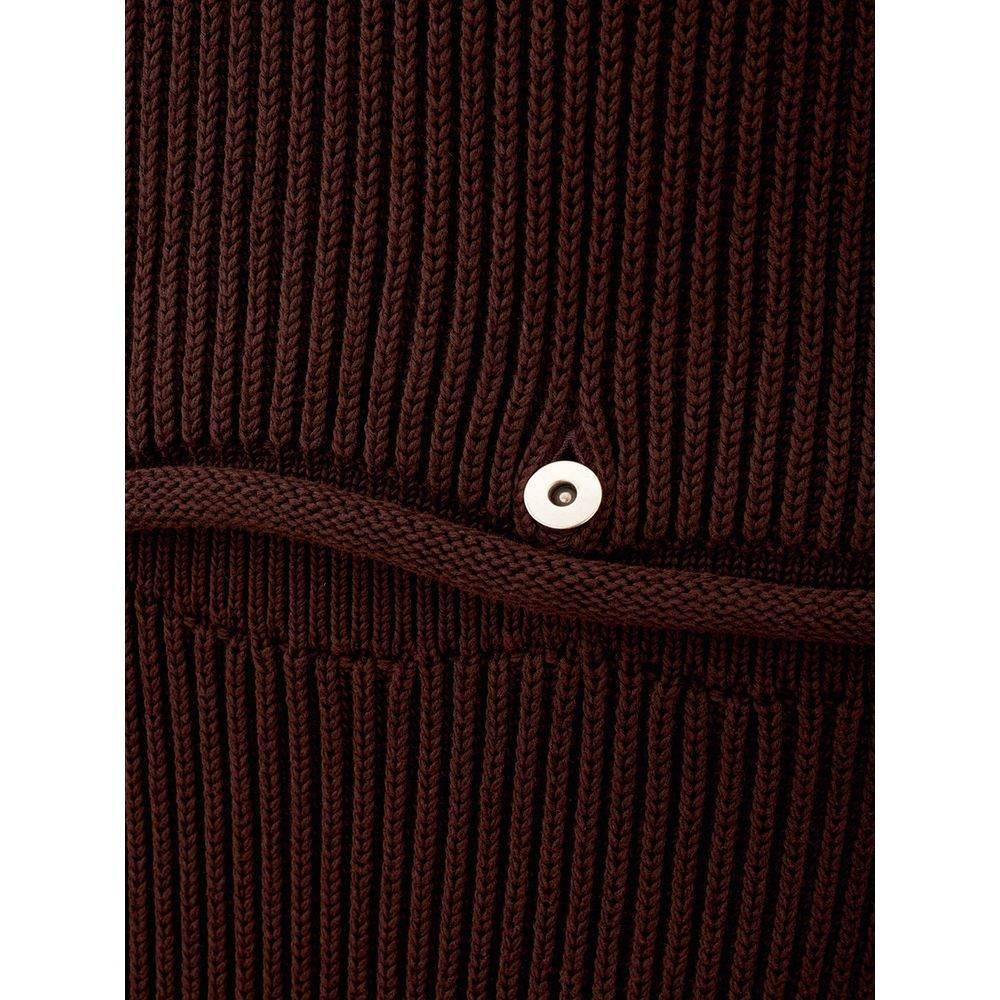 Bottega Veneta Elegant Viscose Brown Dress - Hilstor