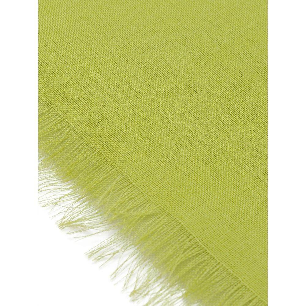 Tessitura di Novara Green Cashemere Scarf - Hilstor