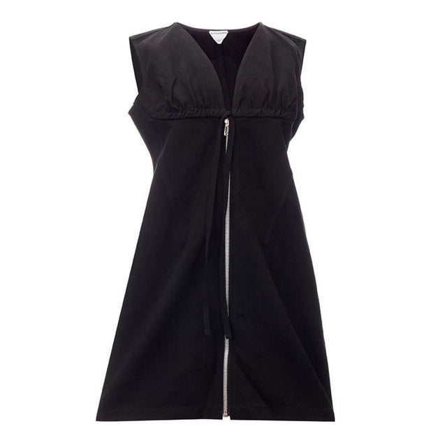 Bottega Veneta Elegant Black Viscose Dress Essentials - Hilstor