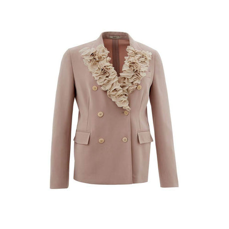 Lardini Elegant Gray Italian Polyester Jacket for Women - Hilstor