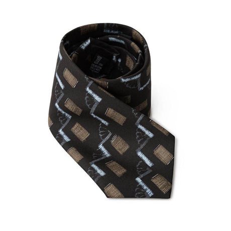 Giorgio Armani Black Silk Ties & Bowty - Hilstor