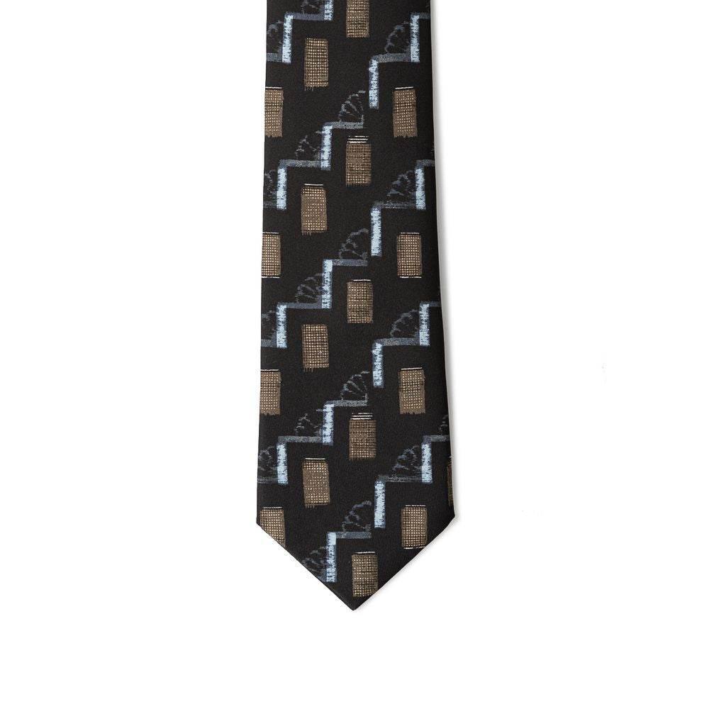 Giorgio Armani Black Silk Ties & Bowty - Hilstor