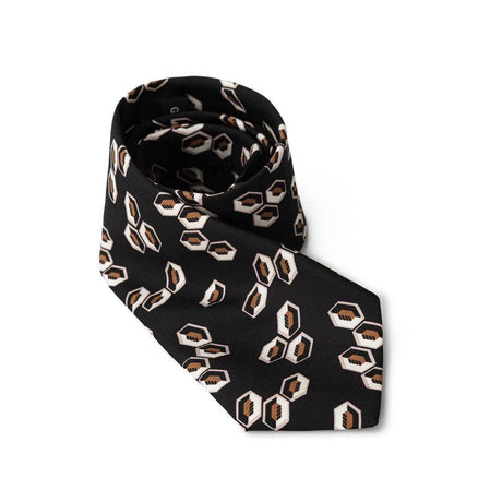 Giorgio Armani Black Silk Ties & Bowty - Hilstor
