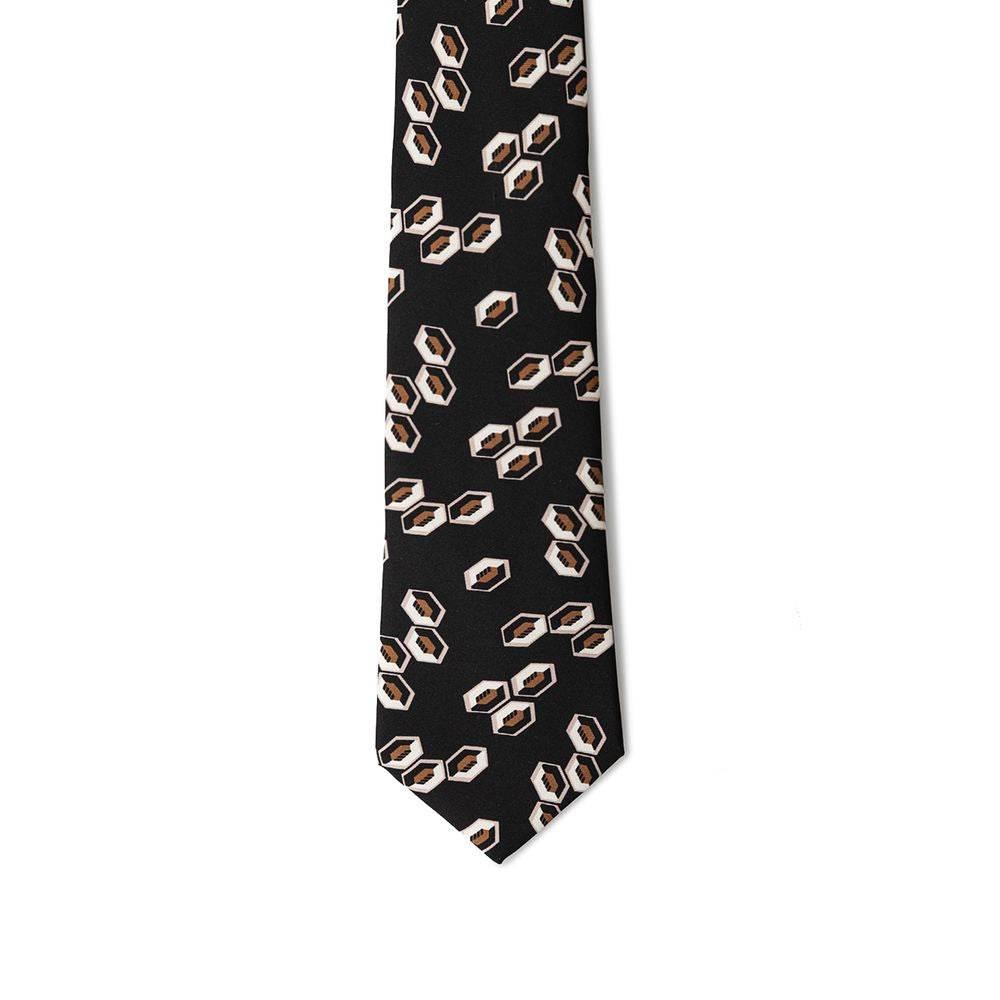 Giorgio Armani Black Silk Ties & Bowty - Hilstor