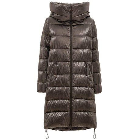 Herno Silver Viscose Jackets & Coat - Hilstor