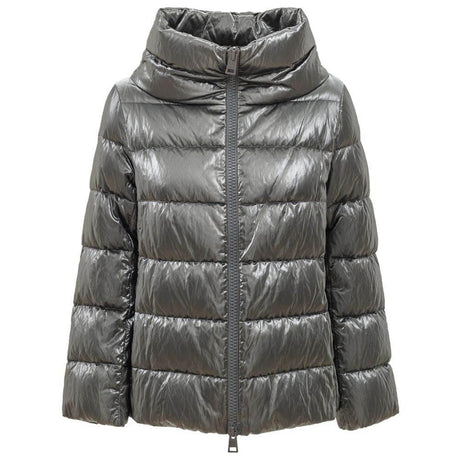Herno Silver Viscose Jackets & Coat - Hilstor