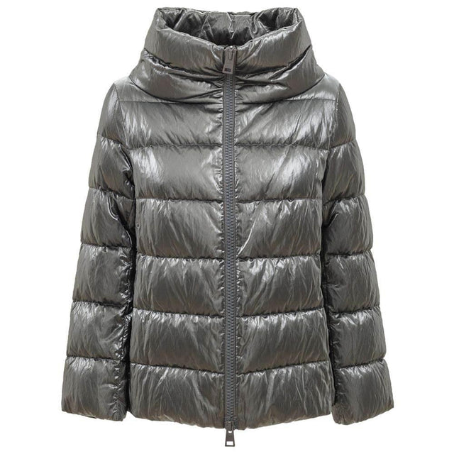 Herno Silver Viscose Jackets & Coat - Hilstor