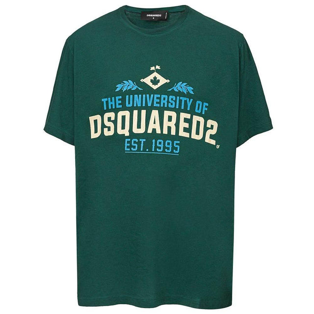 Dsquared² Green Cotton T-Shirt - Hilstor