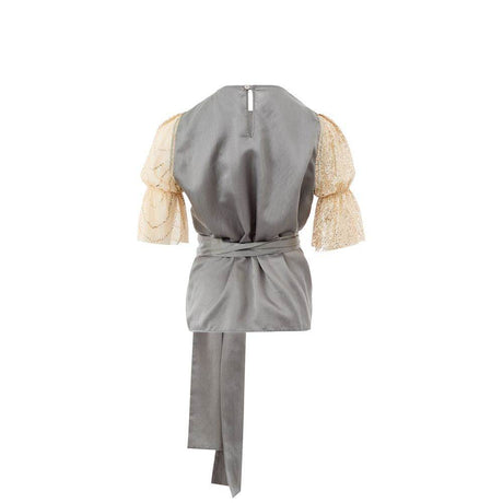 Lardini Elegant Multicolor Silk-Linen Top - Hilstor