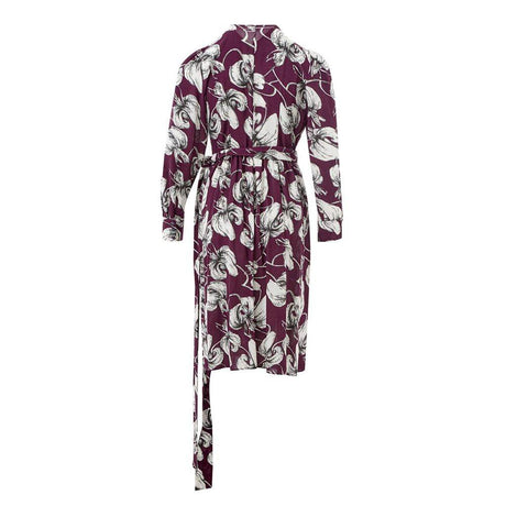 Lardini Elegant Purple Viscose Dress - Hilstor