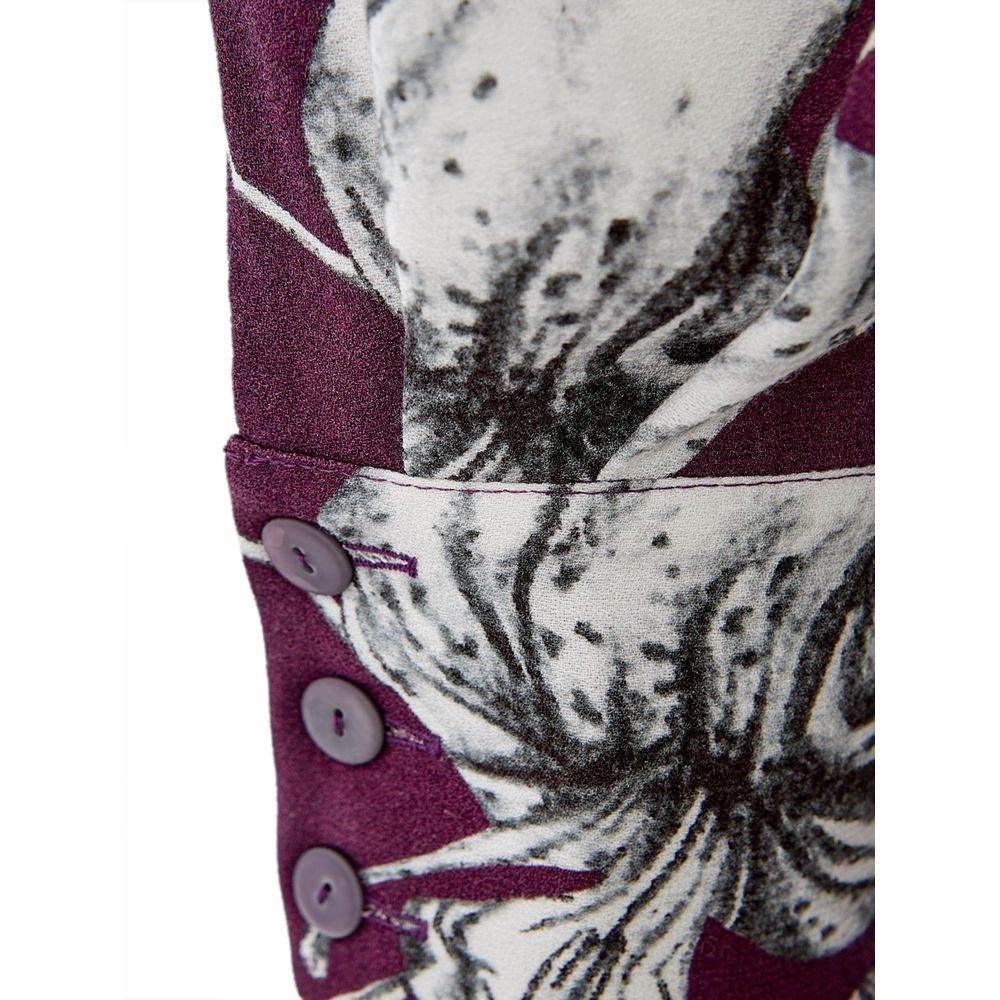 Lardini Elegant Purple Viscose Dress - Hilstor