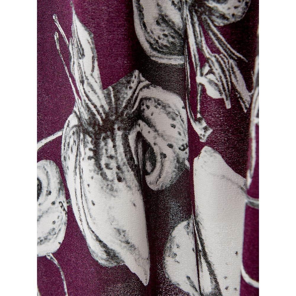 Lardini Elegant Purple Viscose Dress - Hilstor