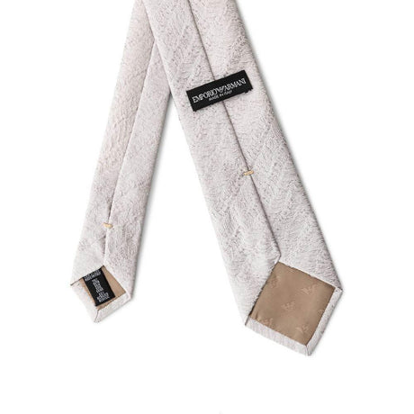 Emporio Armani Silver Silk Ties & Bowty - Hilstor