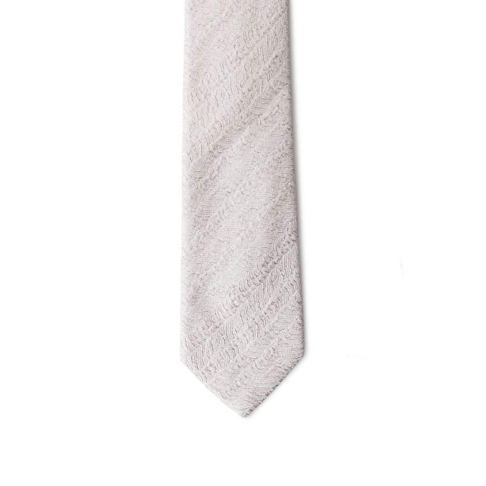 Emporio Armani Silver Silk Ties & Bowty - Hilstor