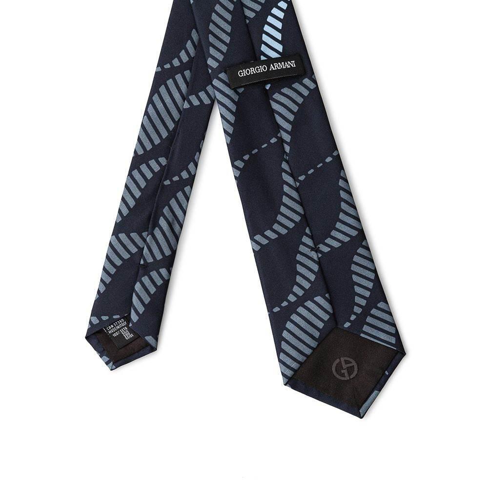 Giorgio Armani Blue Silk Ties & Bowty - Hilstor