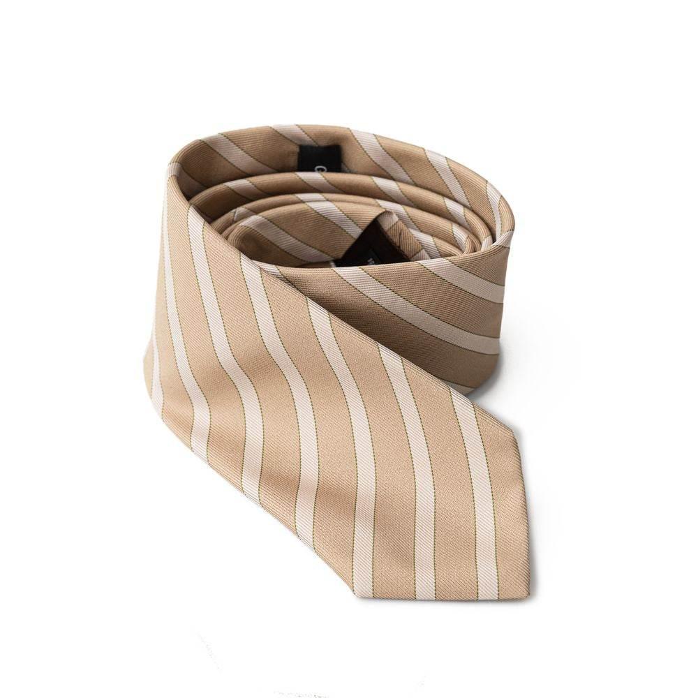 Giorgio Armani Gold Silk Ties & Bowty - Hilstor