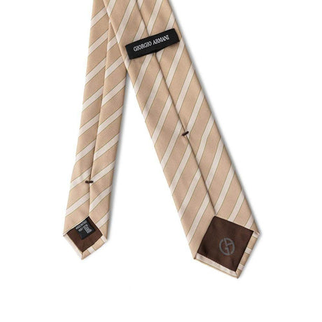 Giorgio Armani Gold Silk Ties & Bowty - Hilstor