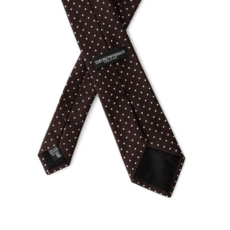 Emporio Armani Brown Silk Ties & Bowty - Hilstor