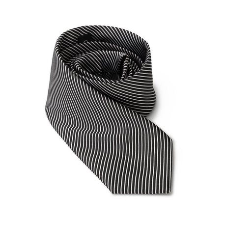Giorgio Armani Black Silk Ties & Bowty - Hilstor
