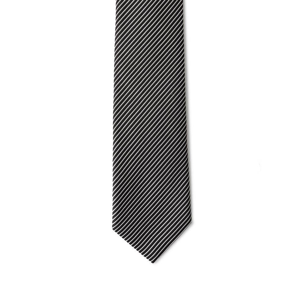 Giorgio Armani Black Silk Ties & Bowty - Hilstor