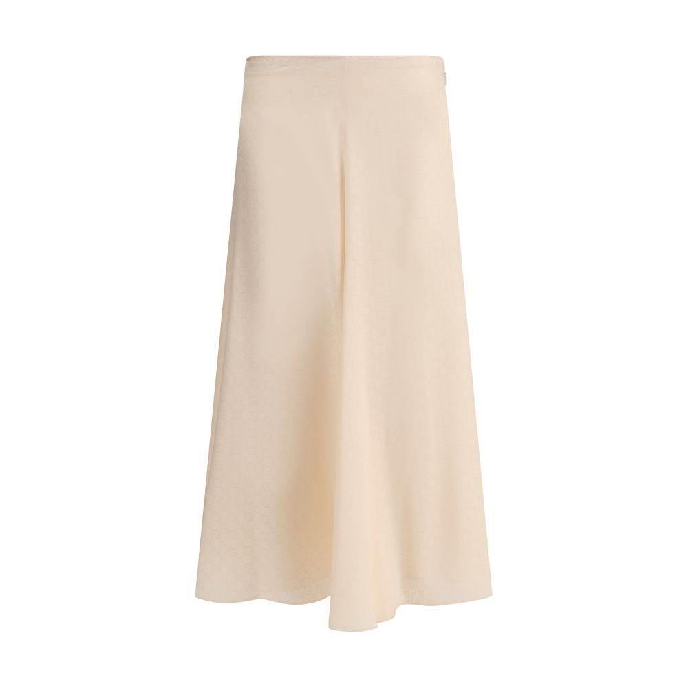 Fendi silke midi nederdel