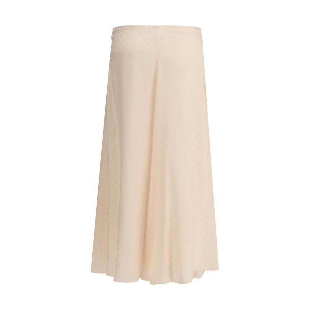 Fendi silke midi nederdel