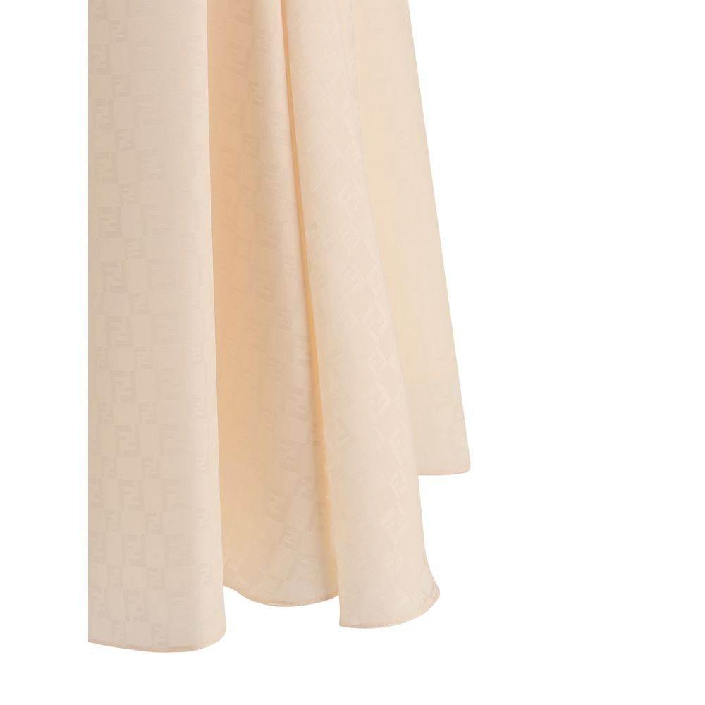 Fendi silke midi nederdel