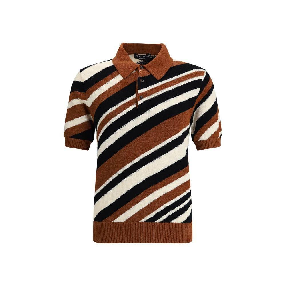 Dolce & Gabbana Striped Polo Shirt - Hilstor