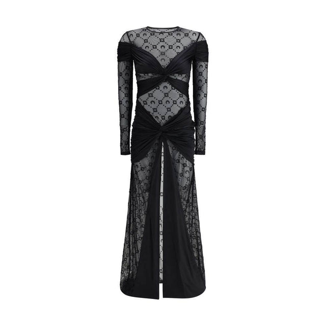 Marine Serre Draped Long Dress - Hilstor