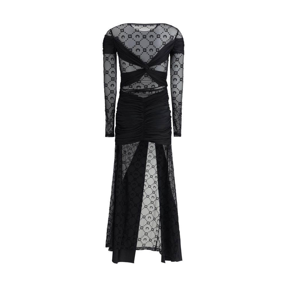 Marine Serre Draped Long Dress - Hilstor