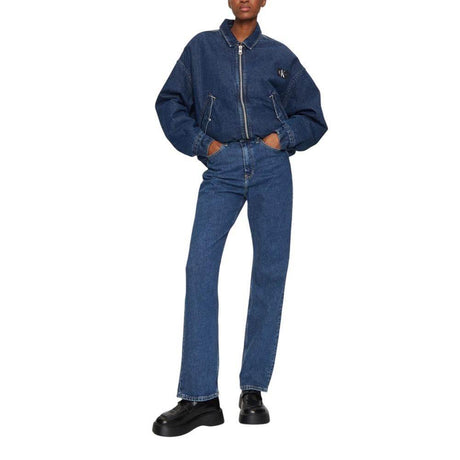Calvin Klein Jeans Blue Cotton Mom Jean - Hilstor