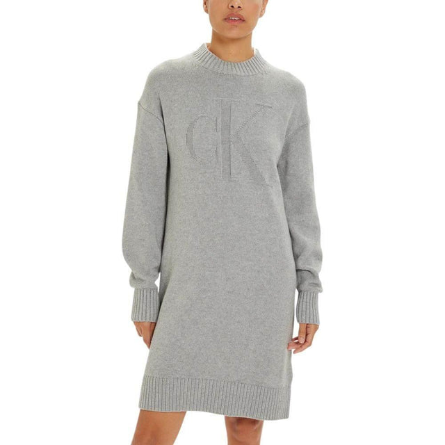 Calvin Klein Jeans Gray Organic Cotton Dress - Hilstor