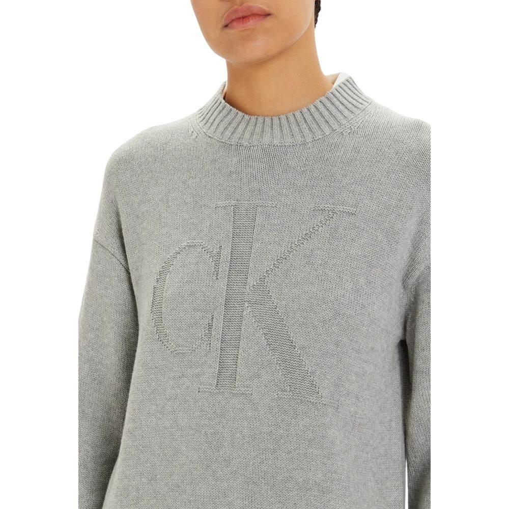 Calvin Klein Jeans Gray Organic Cotton Dress - Hilstor
