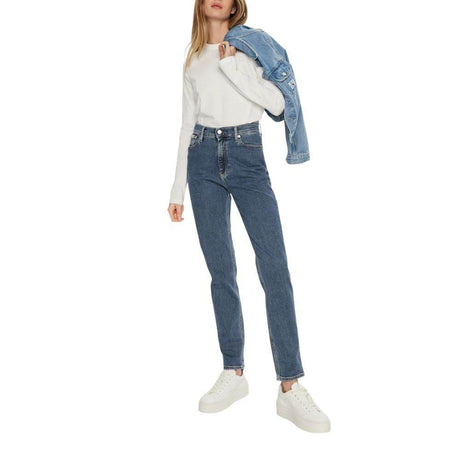 Calvin Klein Jeans Blue Cotton Mom Jean - Hilstor