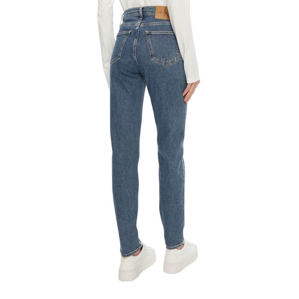 Calvin Klein Jeans Blue Cotton Mom Jean - Hilstor