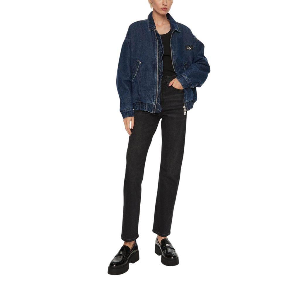 Calvin Klein Jeans Black Cotton Mom Jean - Hilstor