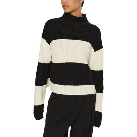Calvin Klein Jeans Black And White Cotton Sweater - Hilstor
