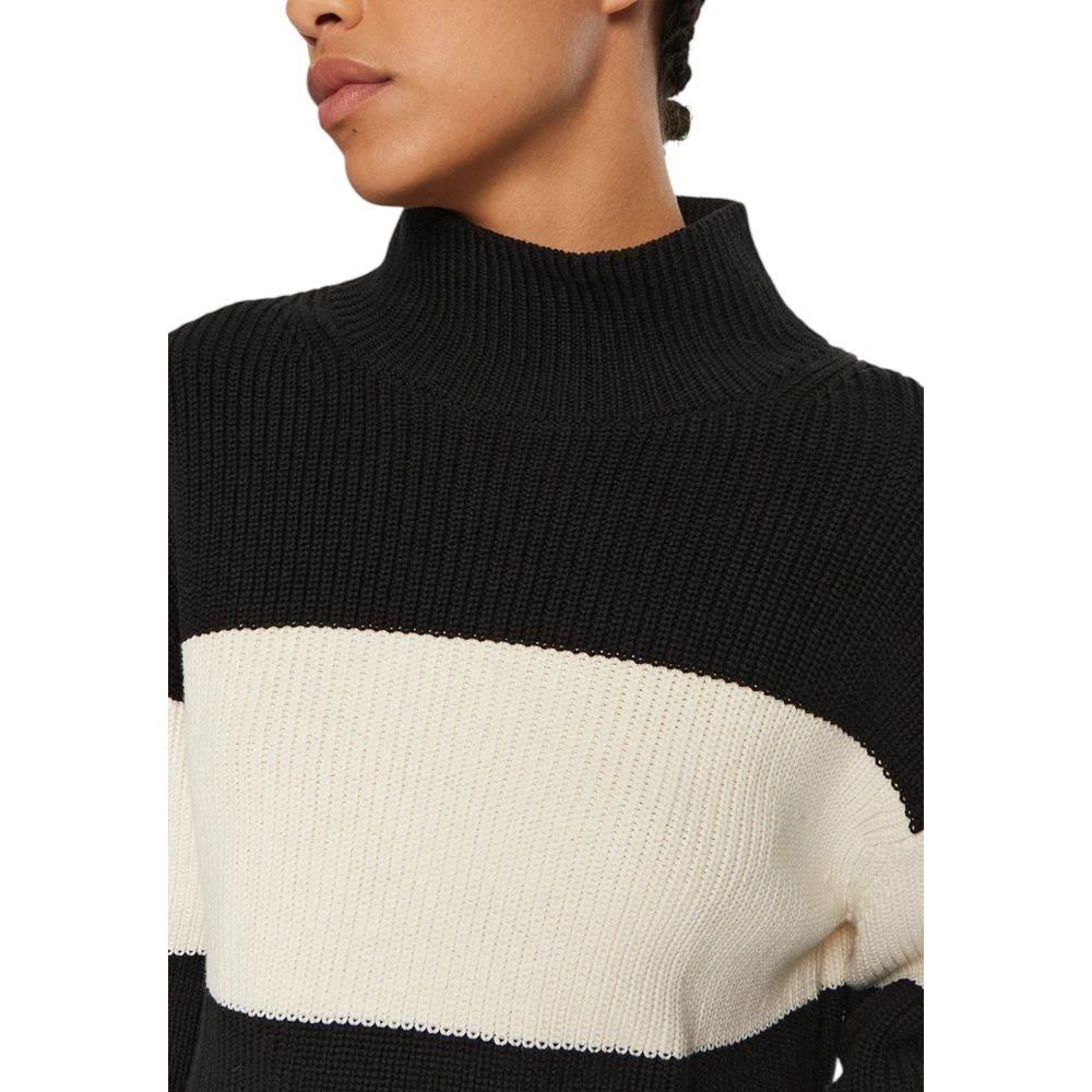 Calvin Klein Jeans Black And White Cotton Sweater - Hilstor
