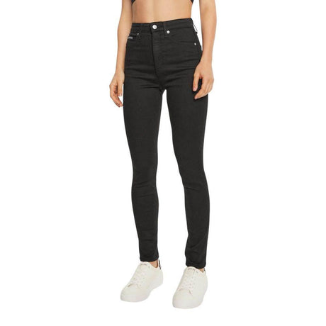 Calvin Klein Jeans Black Cotton Skinny Jean - Hilstor