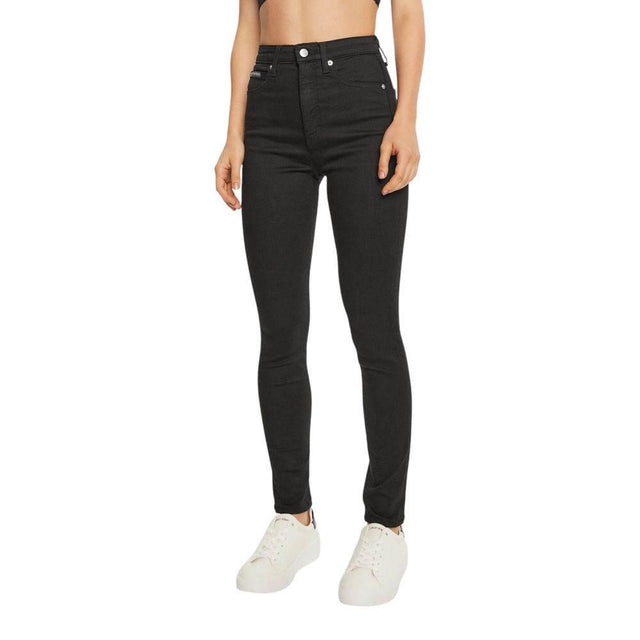 Calvin Klein Jeans Black Cotton Skinny Jean - Hilstor