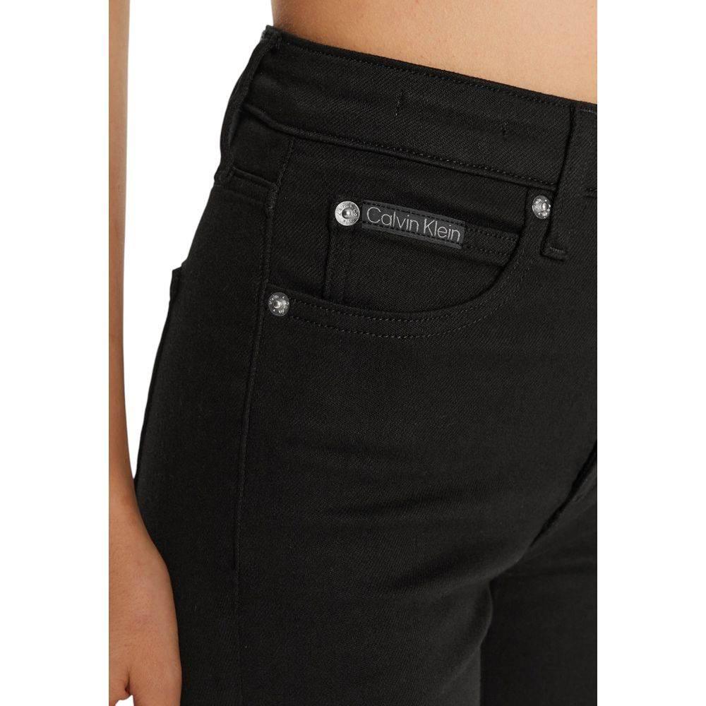 Calvin Klein Jeans Black Cotton Skinny Jean - Hilstor