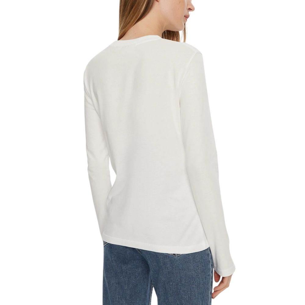 Calvin Klein Jeans White Cotton T-Shirt - Hilstor