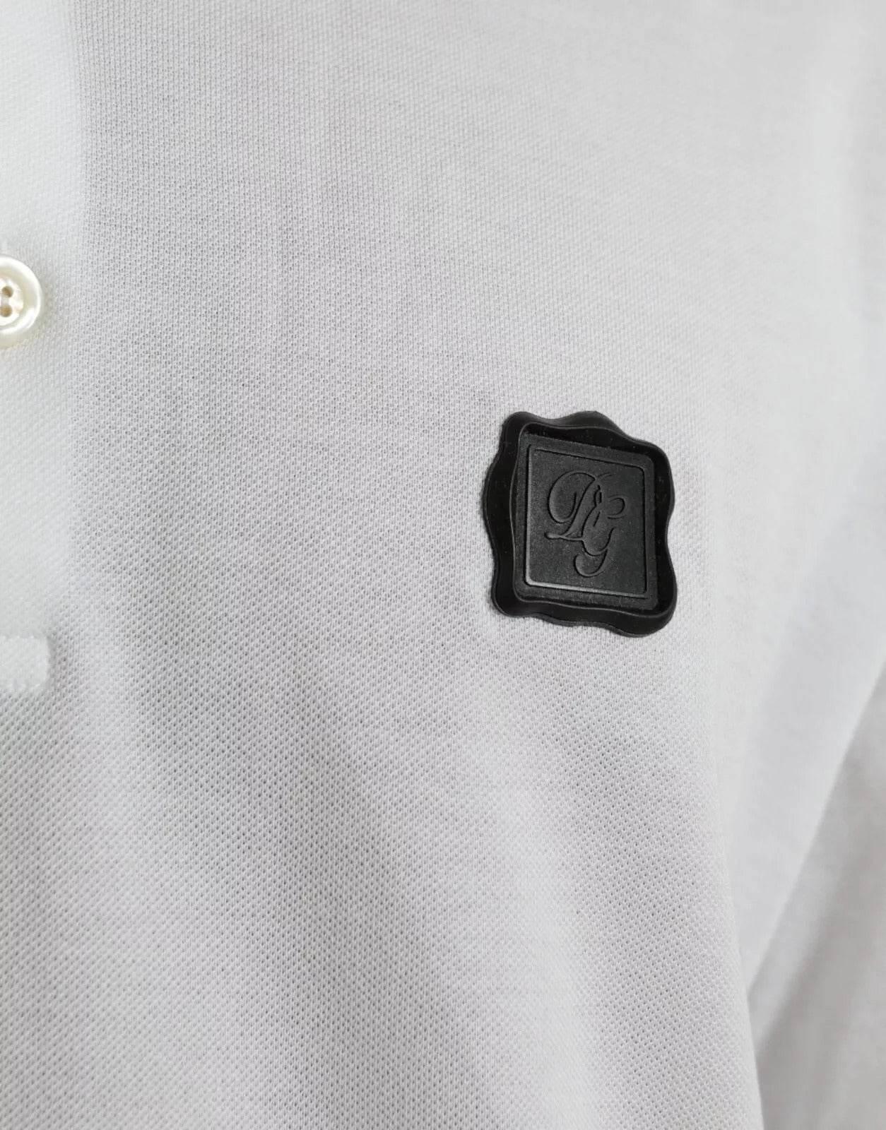 Dolce & Gabbana White Logo Collared Short Sleeve T-shirt - Hilstor