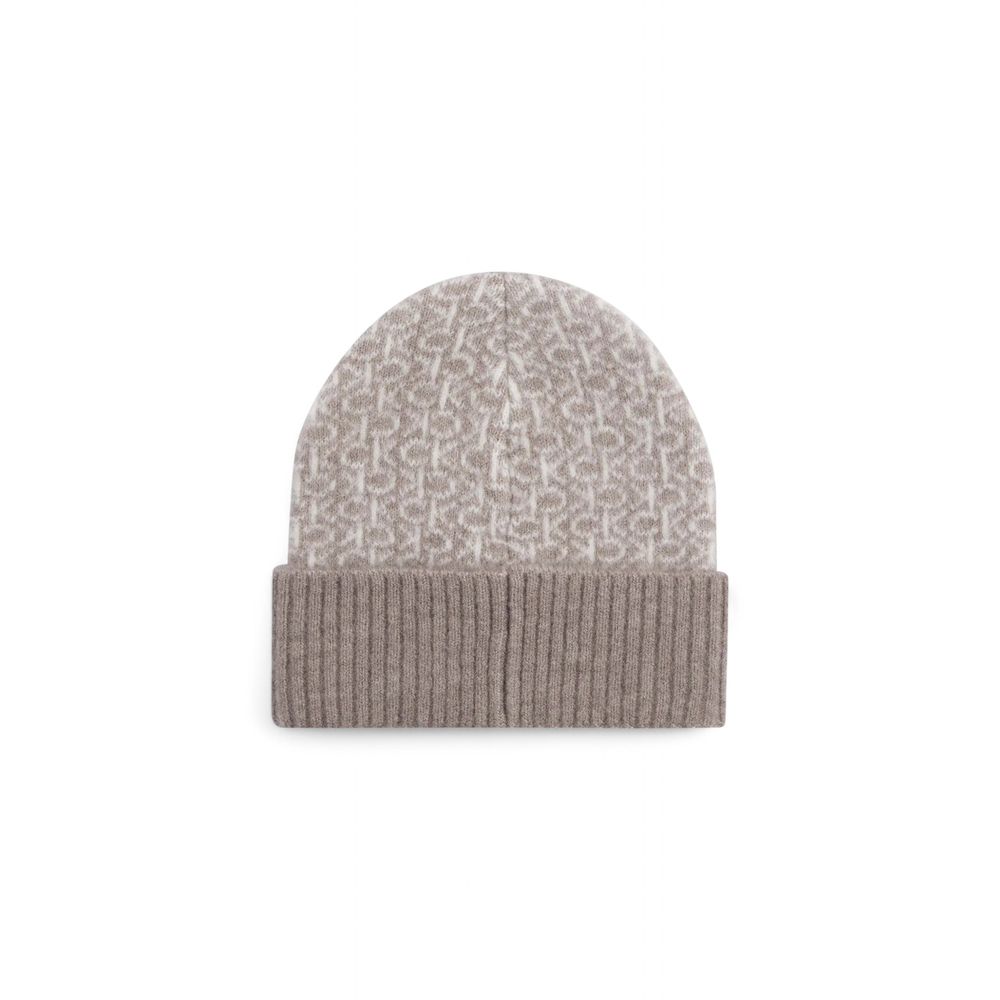 Calvin Klein Beige alpaka læderhat