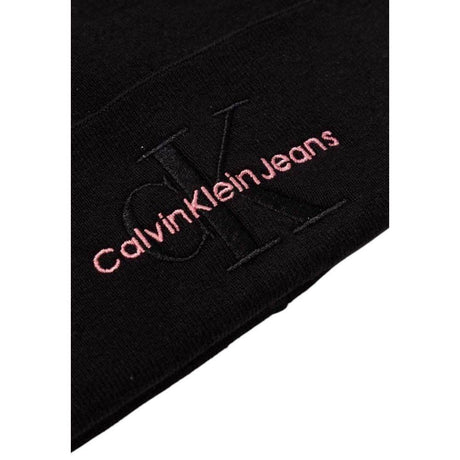 Calvin Klein Jeans Black Cotton Hat - Hilstor