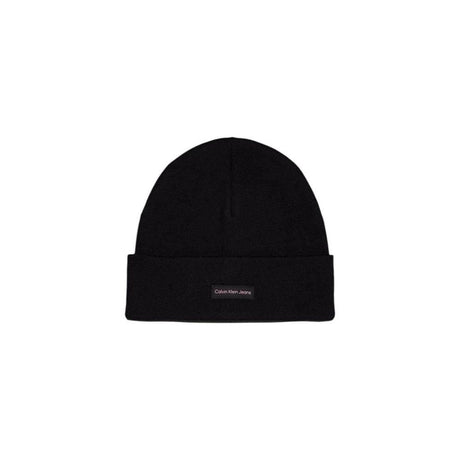Calvin Klein Jeans Black Recycled Polyester Hat - Hilstor